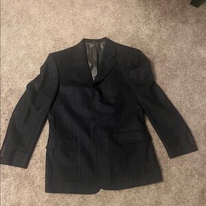 Hart Schaffner Marx Men's Black Checkered Blazer